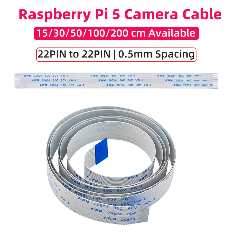 Pi Zero - Raspberry Pi 5 Camera Cable 22