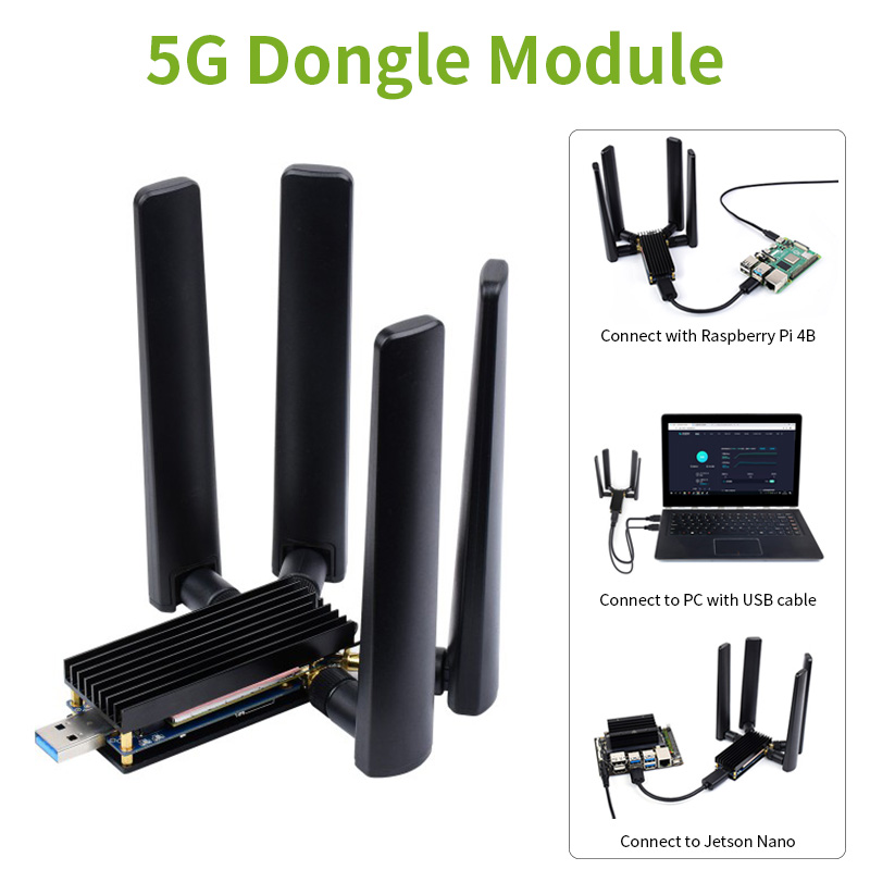 5G Dongle Module USB 3.1 to M. - Pi 4 Case 评论和价格